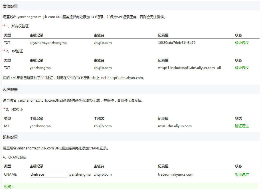 使用阿里云郵件推送接入不了郵箱原因