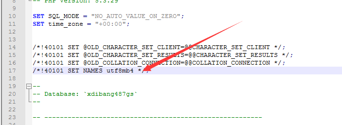 MYSQL數(shù)據(jù)庫導入錯誤提示：/*!40101 SET NAMES utf8mb4 */;解決辦法