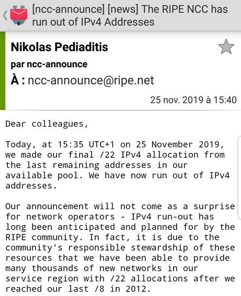 全球IPv4地址正式耗盡 我們正在向IPv6前進(jìn)