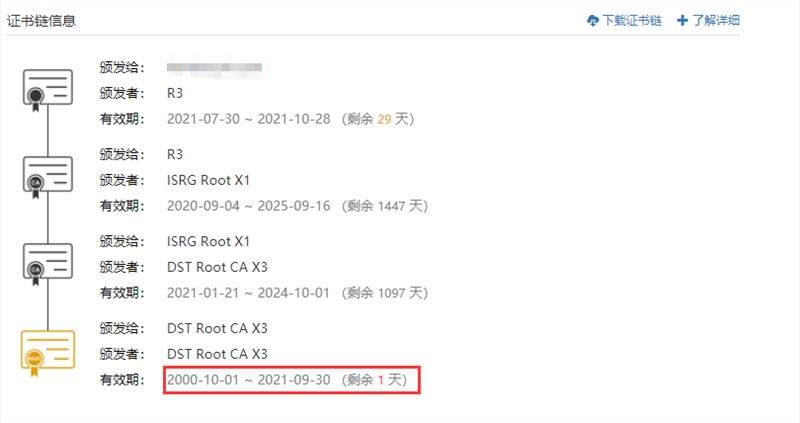 站長注意！Let’s Encrypt 免費SSL證書根證書將過期 趕緊更新！
