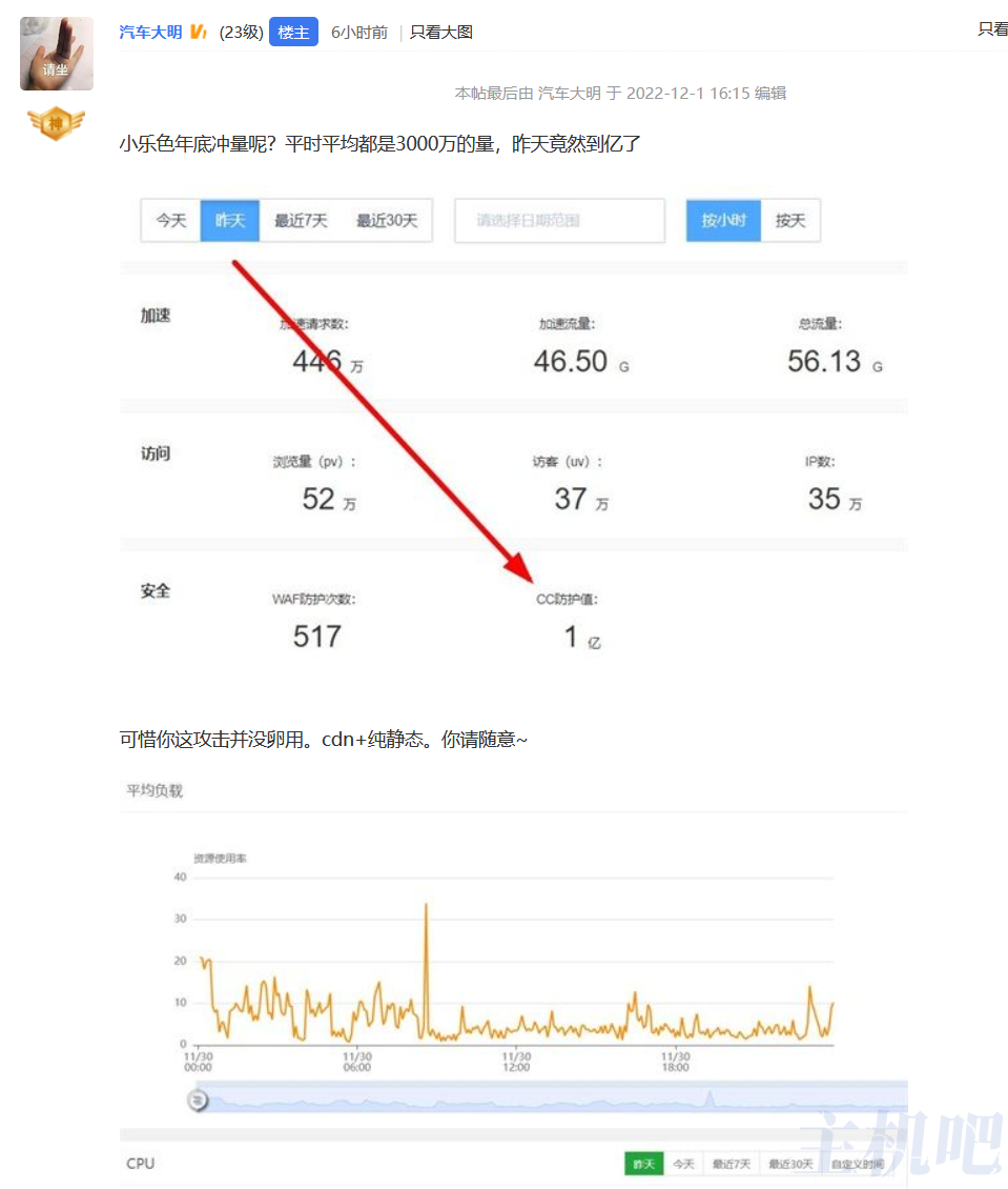 百度云加速防御大量CC攻擊案例