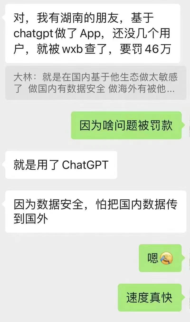 小心接入chatgpt，可能會被罰款