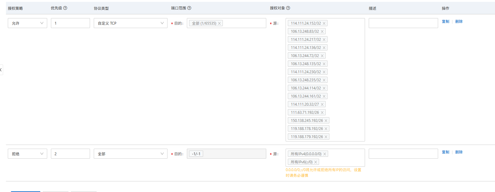 設(shè)置阿里云安全組只允許高防CDN IP進入插圖4
